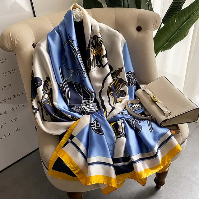 Elegant Luxury Silk Scarf - Versatile & Sophisticated