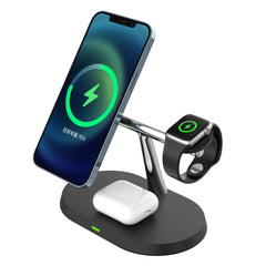 Magnetic 3-in-1 Desktop Wireless Charger - 15W