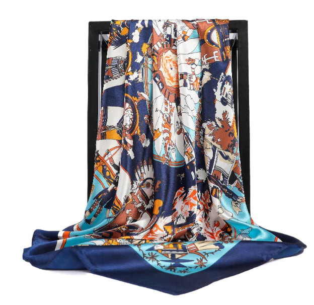Elegant Women's Silk Scarf - Luxurious & Versatile