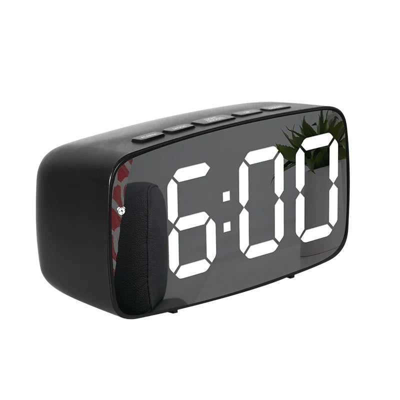 Stylish LED Mirror Alarm Clock – Modern Decor Essential