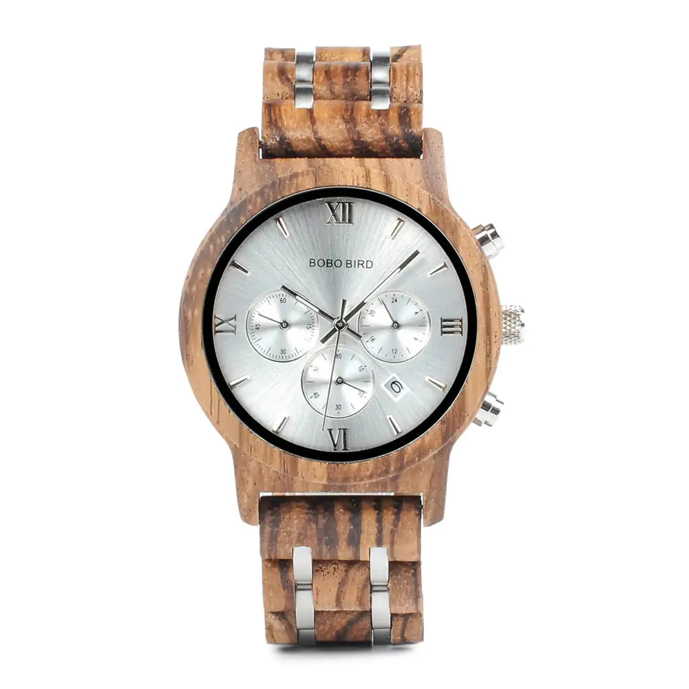 BOBO BIRD Men's Wooden Chronograph Watch - Luxury & Style