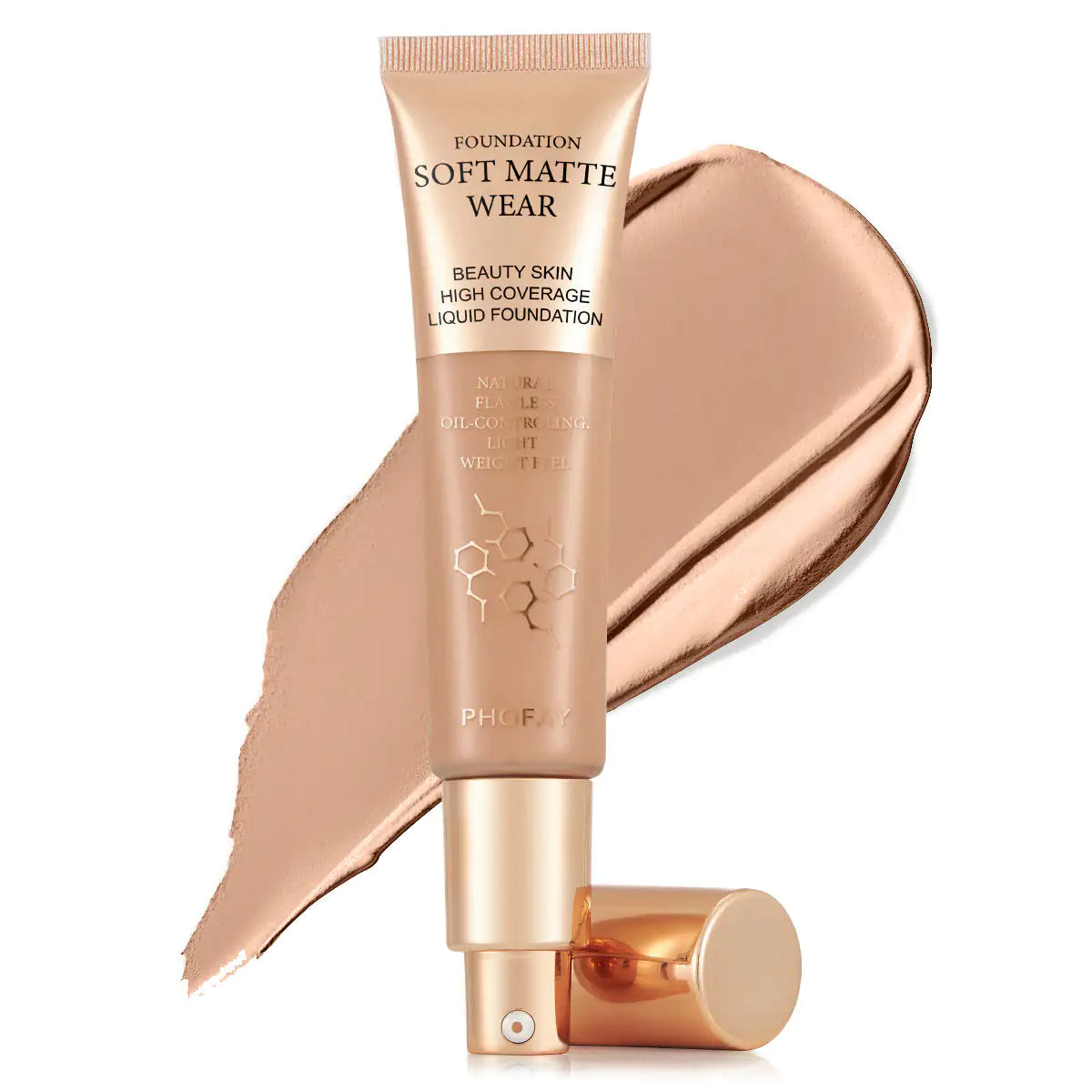 PHOFAY Full Coverage Foundation | Oil-Control & Lightweight