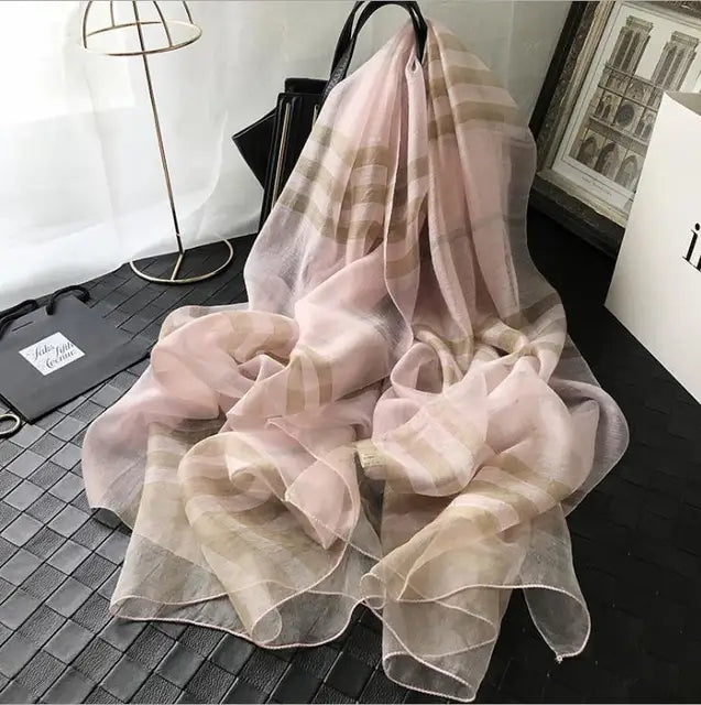 Elegant Luxury Silk Shawl Scarf: A Touch of Sophistication