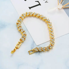 Luxury Roman Crystal Bracelet - Elegant and Timeless