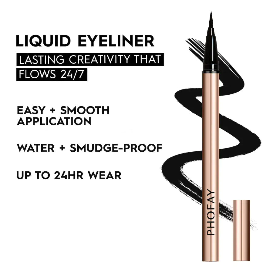 PHOFAY Waterproof Liquid Eyeliner - Easy Glide & Long Lasting