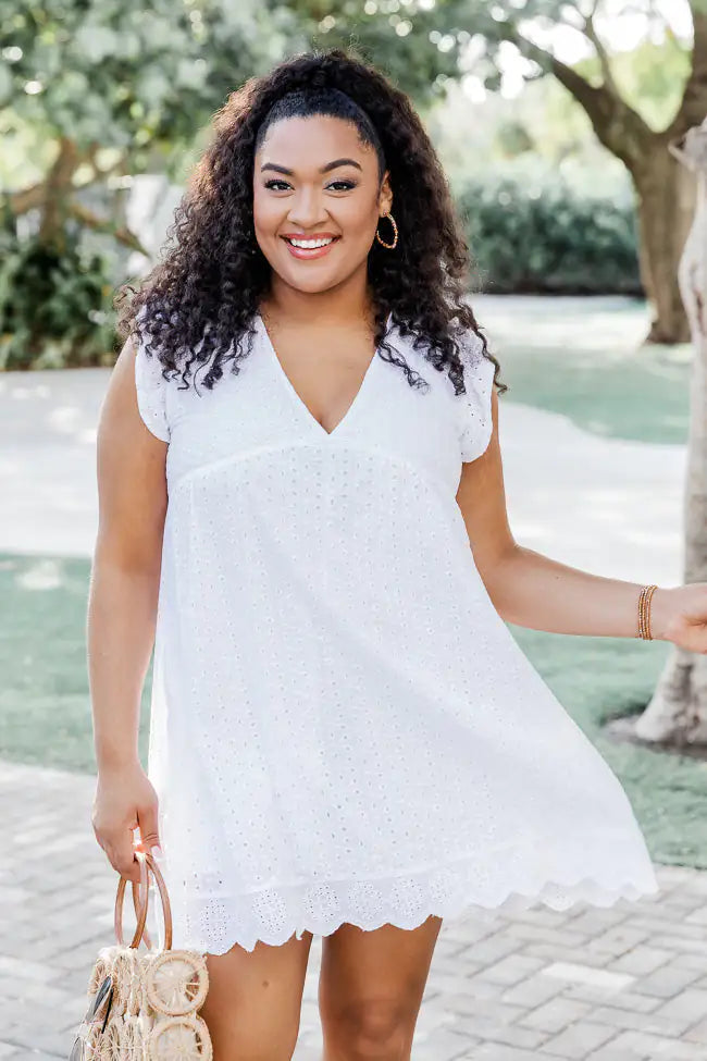Chic V-Neck Lace Dress Romper - Elegant & Playful