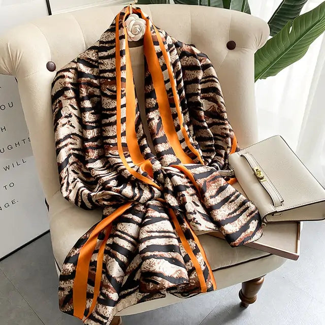 Elegant Luxury Silk Scarf - Versatile & Sophisticated