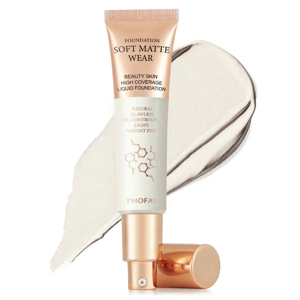 PHOFAY Full Coverage Foundation | Oil-Control & Lightweight