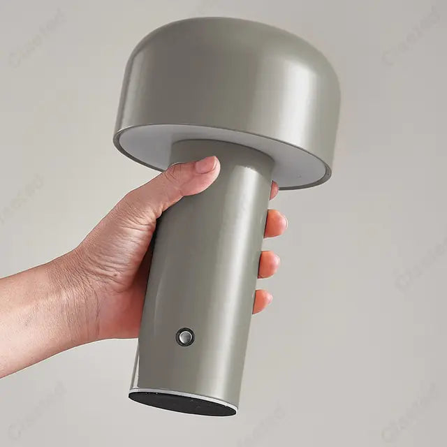 Chic Cordless Mushroom Desk Lamp - Rechargeable Italian Design