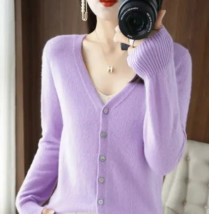 Chic Button Up Cardigan in Multiple Shades