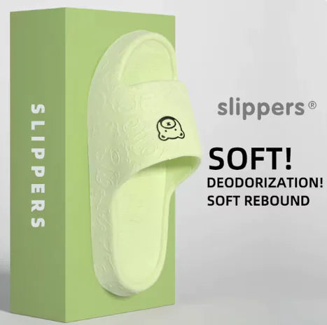 Cartoon Bear Non-Slip Rubber Slippers for Women & Men