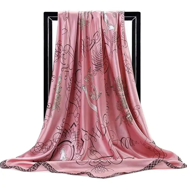 Elegant Women's Silk Scarf - Luxurious & Versatile