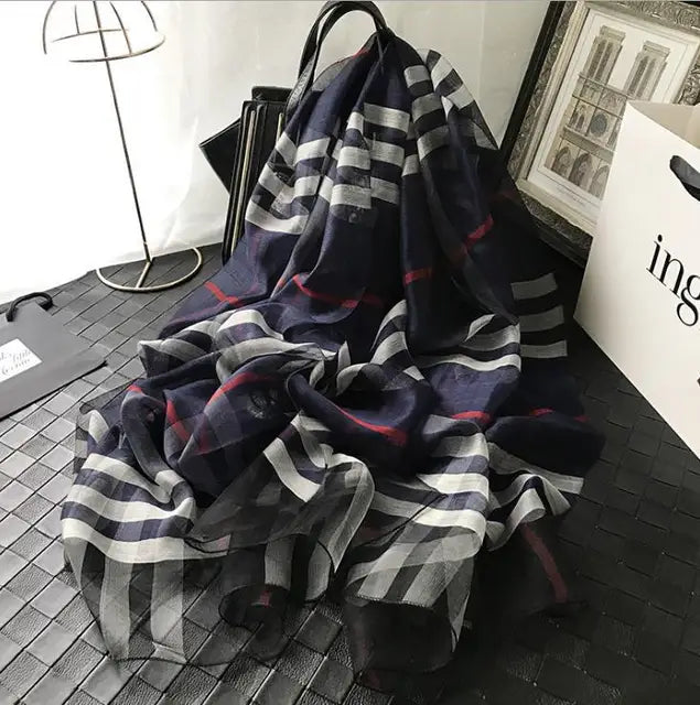 Elegant Luxury Silk Shawl Scarf: A Touch of Sophistication