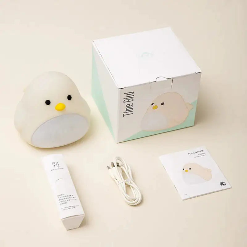 Charming Bird Night Light & Alarm Clock - Multifunctional Digital Clock