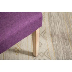 Elegant Purple Tufted Parsons Dining Chairs - Set of 2