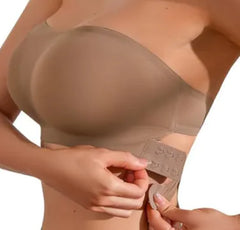 Elegant Strapless Cross Bra for Women - Wire-Free Design