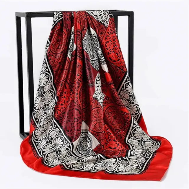 Elegant Women's Silk Scarf - Luxurious & Versatile