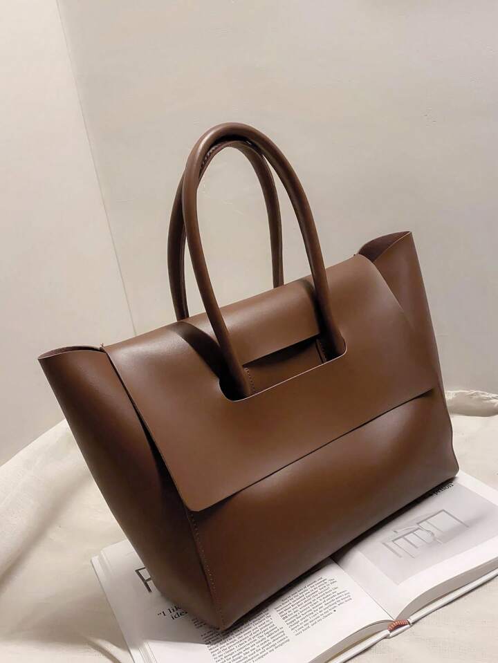 Elegant Women's PU Leather Shoulder Bag - Large Capacity & Stylish