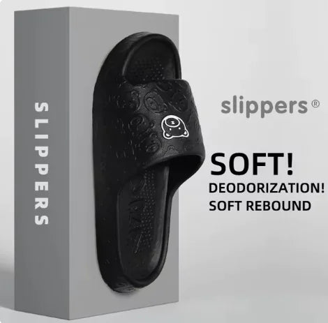 Cartoon Bear Non-Slip Rubber Slippers for Women & Men