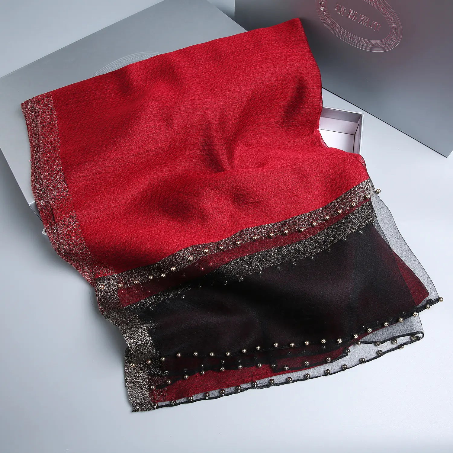 Elegant Silk-Like Scarf for Women - Versatile Long Shawl Wrap