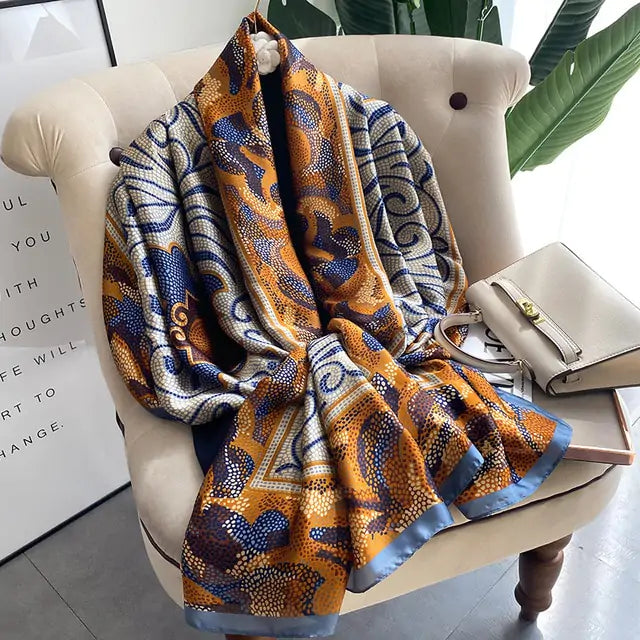 Elegant Luxury Silk Scarf - Versatile & Sophisticated