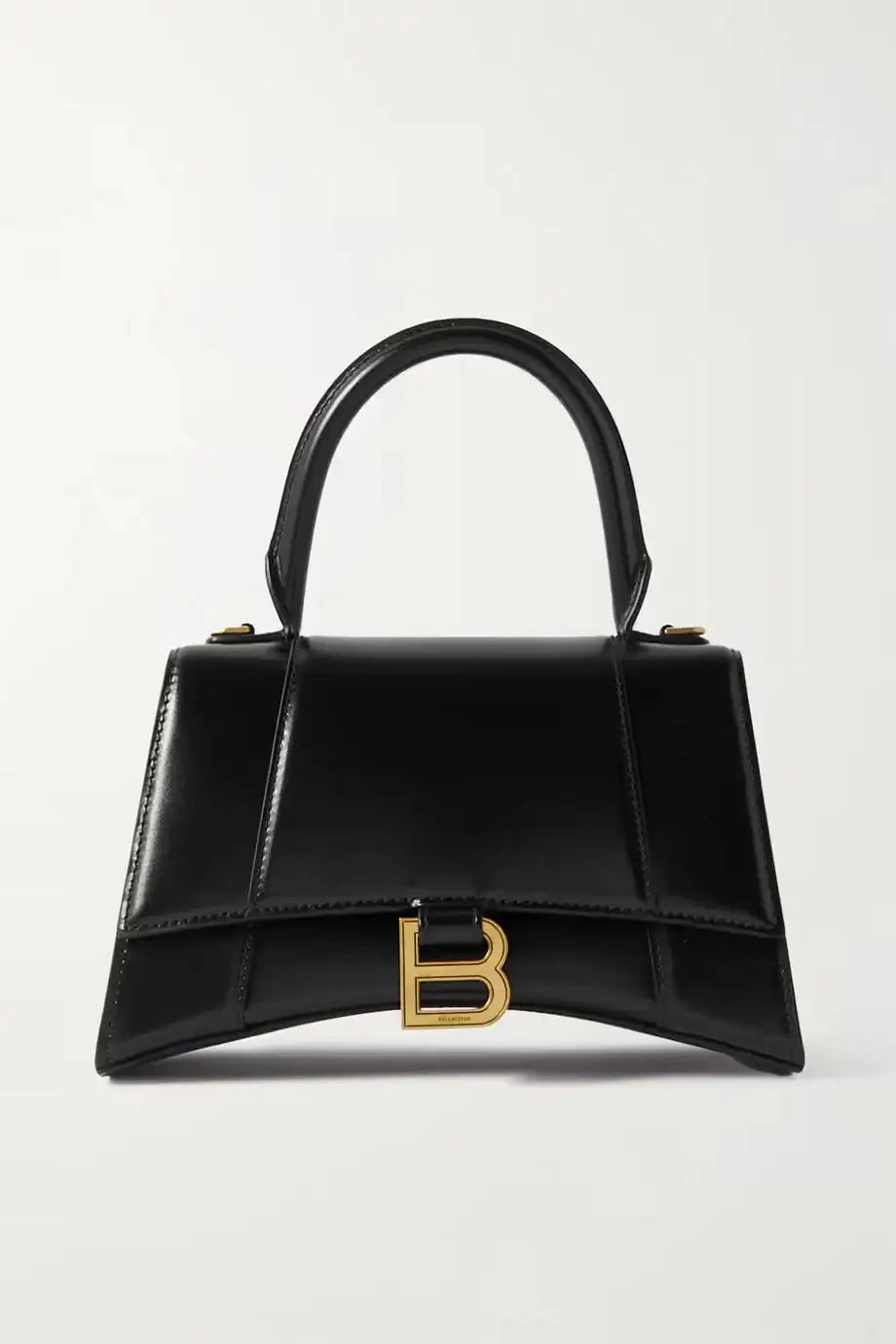 Chic Sand Hourglass Small Leather Bag - Versatile & Stylish