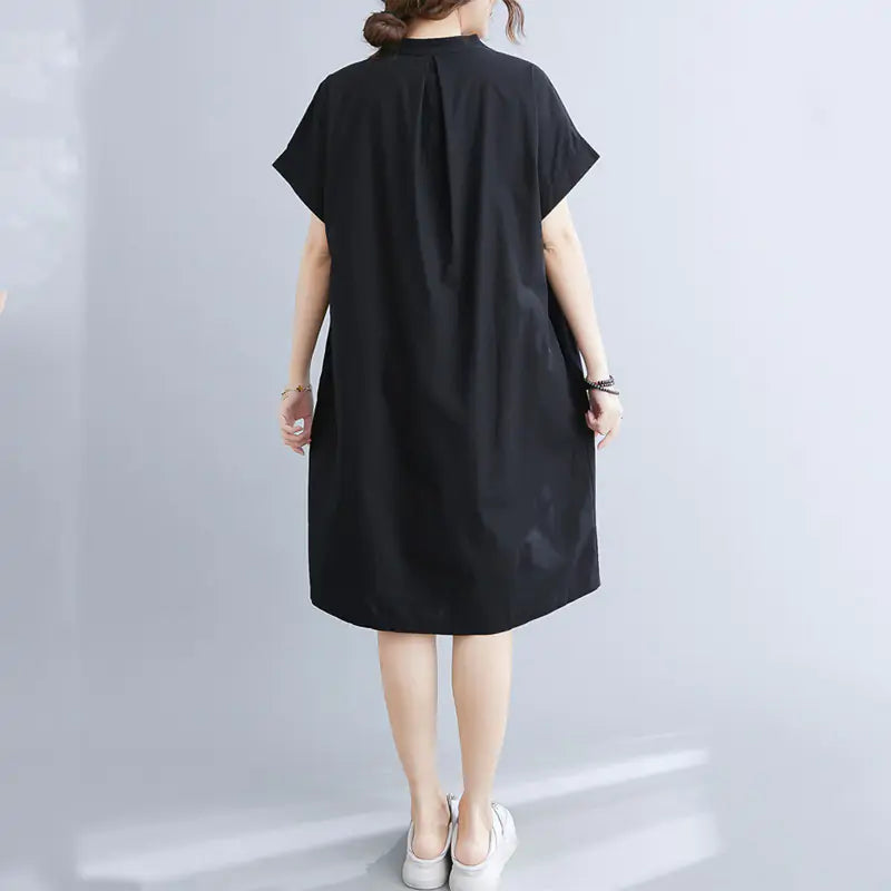 Breezy Cotton Summer Shirt Dress - Perfect for Hot Weather