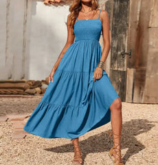 Elegant Multi-Layer Chiffon Swing Dress - Various Colors