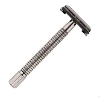 Vintage Styled Manual Safety Razor for Effortless Grooming