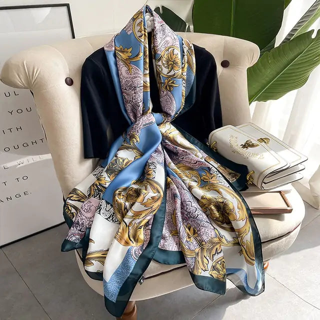 Elegant Luxury Silk Scarf - Versatile & Sophisticated