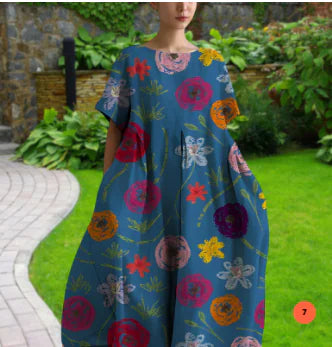 Elegant Cotton-Feel Casual Dress for Women