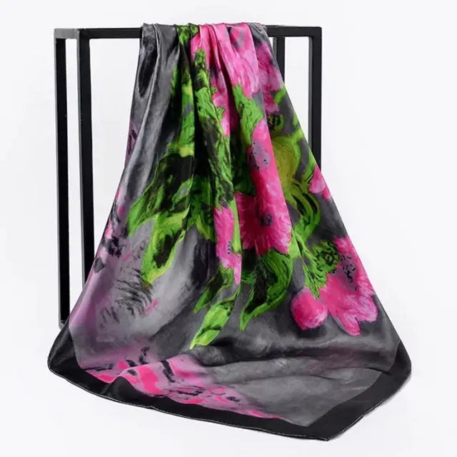 Elegant Women's Silk Scarf - Luxurious & Versatile