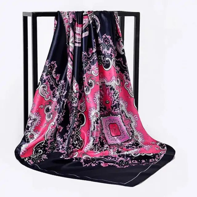 Elegant Women's Silk Scarf - Luxurious & Versatile