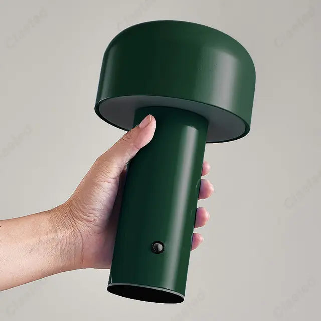 Chic Cordless Mushroom Desk Lamp - Rechargeable Italian Design