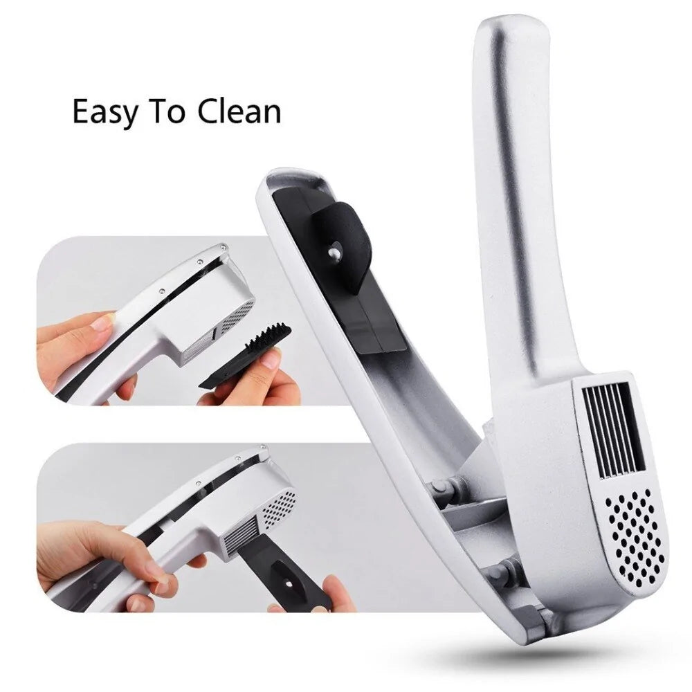 Dual-Function Garlic Press Mincer & Slicer - Kitchen Gadget