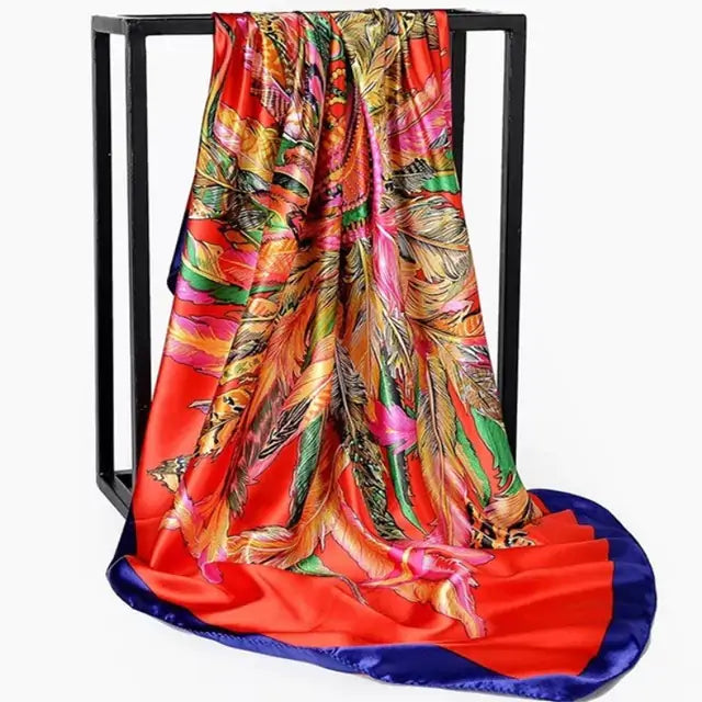 Elegant Women's Silk Scarf - Luxurious & Versatile