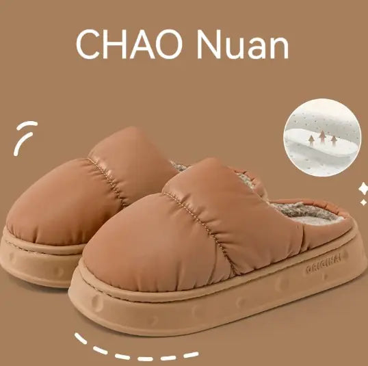 Luxurious Cotton Plush Indoor/Outdoor Slippers
