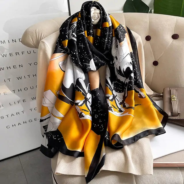 Elegant Luxury Silk Scarf - Versatile & Sophisticated
