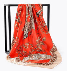 Elegant Women's Silk Scarf - Luxurious & Versatile