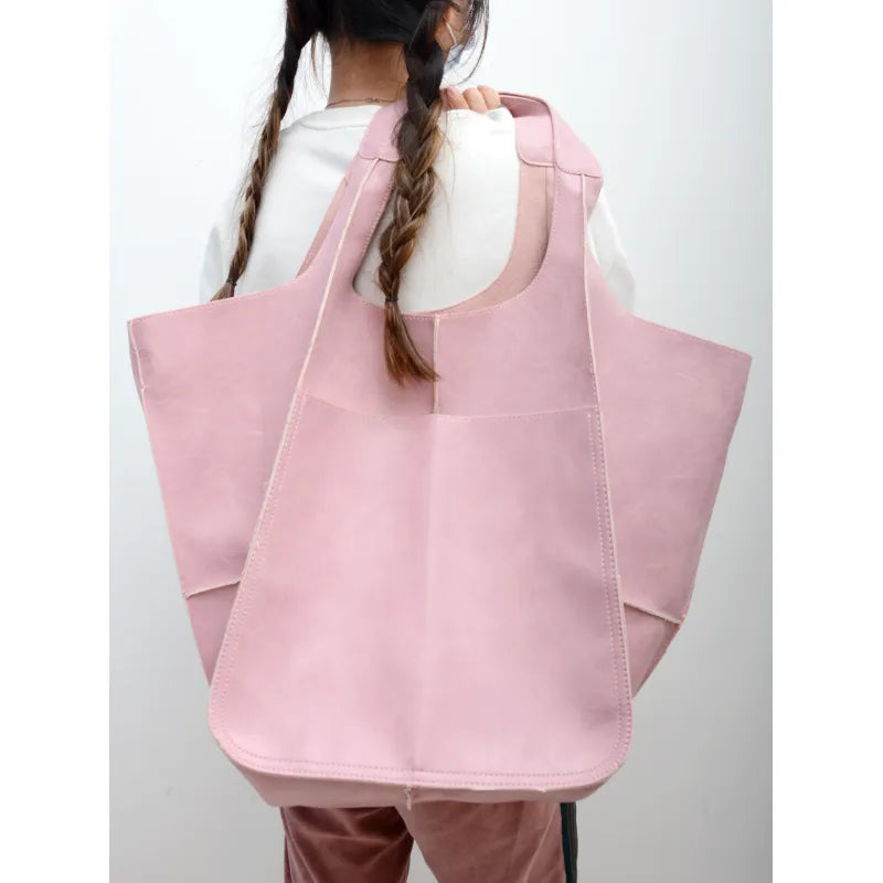 Elegant PU Leather Tote Bag - Large Capacity & Multi-Style