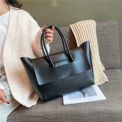 Elegant Women's PU Leather Shoulder Bag - Large Capacity & Stylish