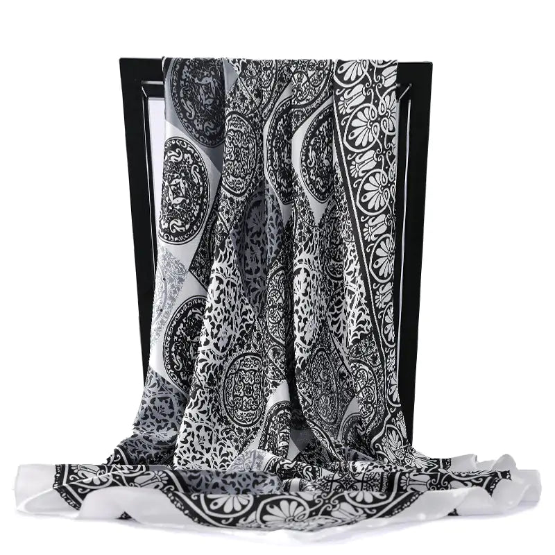 Elegant Women's Silk Scarf - Luxurious & Versatile