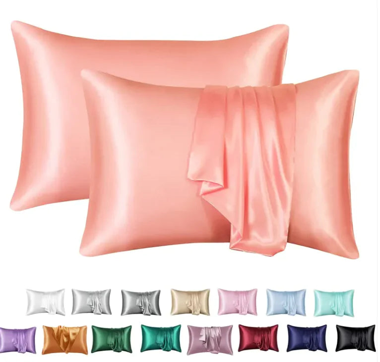 Luxury Silk-Like Pillowcase Set of 2