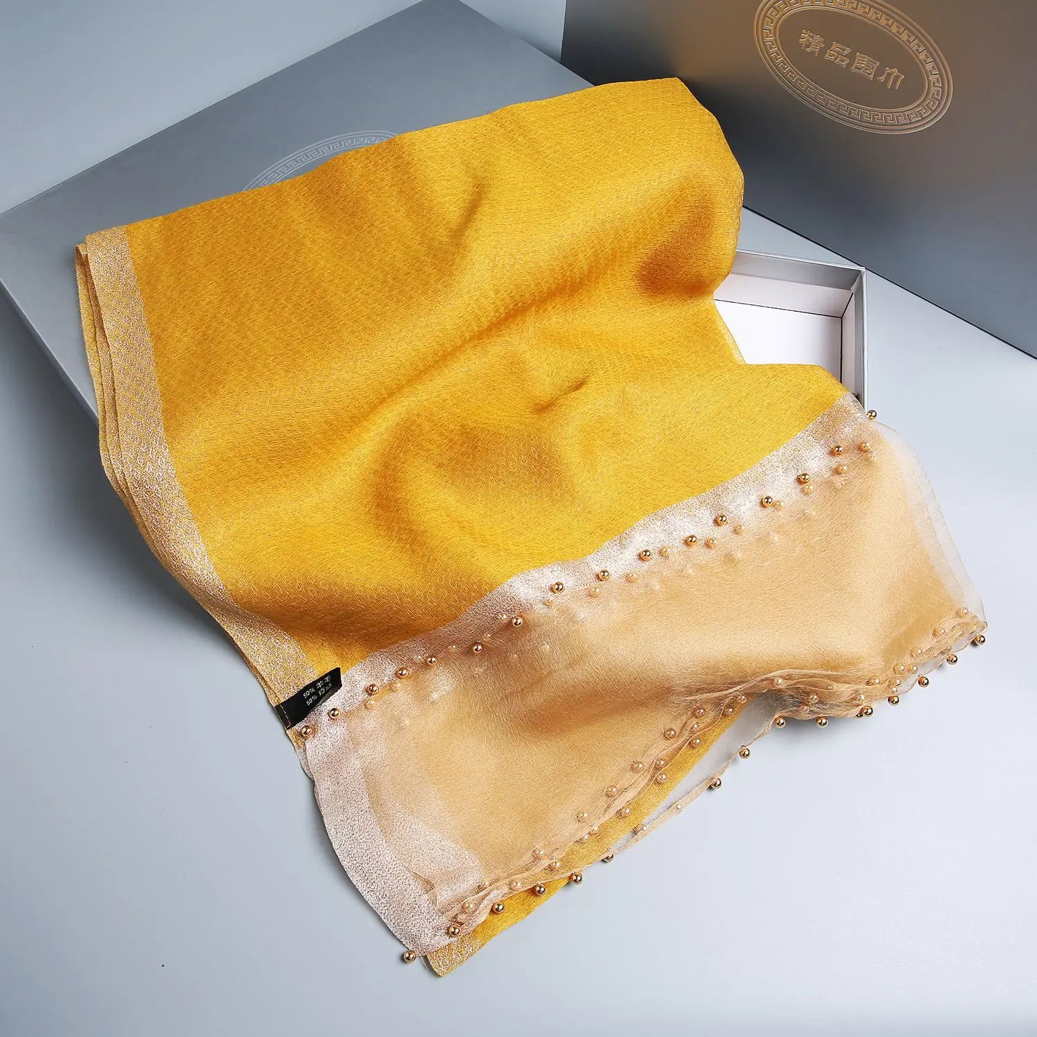 Elegant Silk-Like Scarf for Women - Versatile Long Shawl Wrap