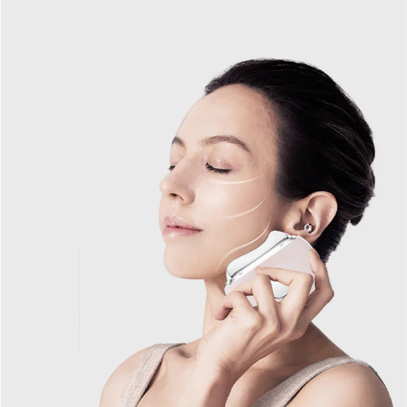 Hot & Cold Microcurrent Facial Rejuvenator - EMS Gua Sha