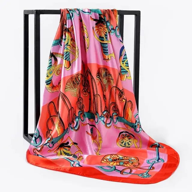 Elegant Women's Silk Scarf - Luxurious & Versatile