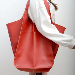 Elegant PU Leather Tote Bag - Large Capacity & Multi-Style