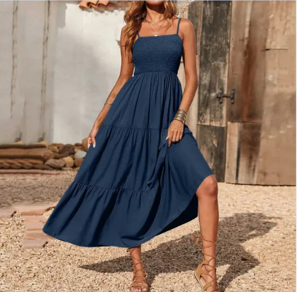 Elegant Multi-Layer Chiffon Swing Dress - Various Colors
