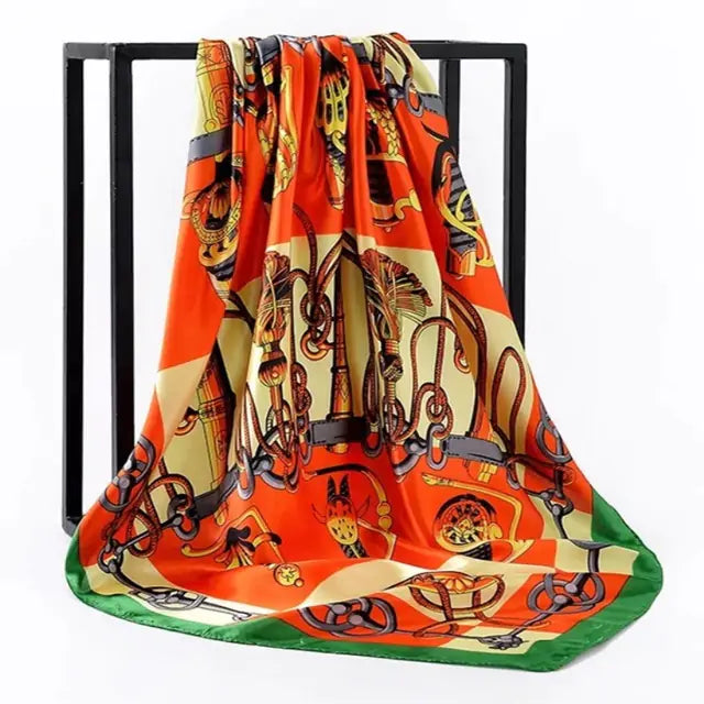 Elegant Women's Silk Scarf - Luxurious & Versatile