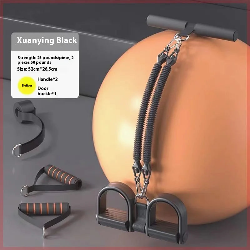 4-Strand Multi-Level Chest Expander with Foot Pedal